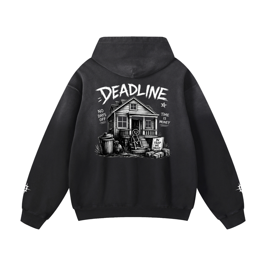 “TIME IS MONEY” OVERSIZED HOODIE