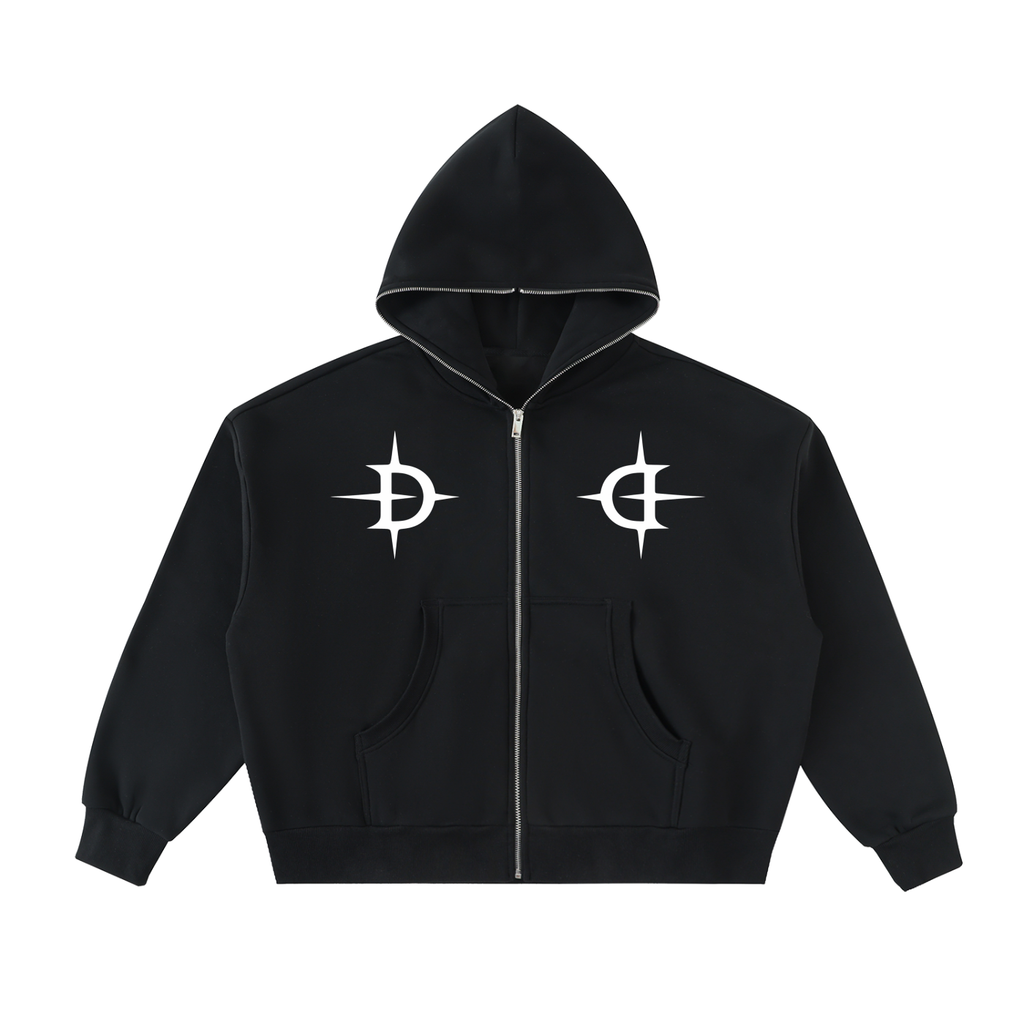 “TIME IS MONEY” FULL-ZIP HOODIE