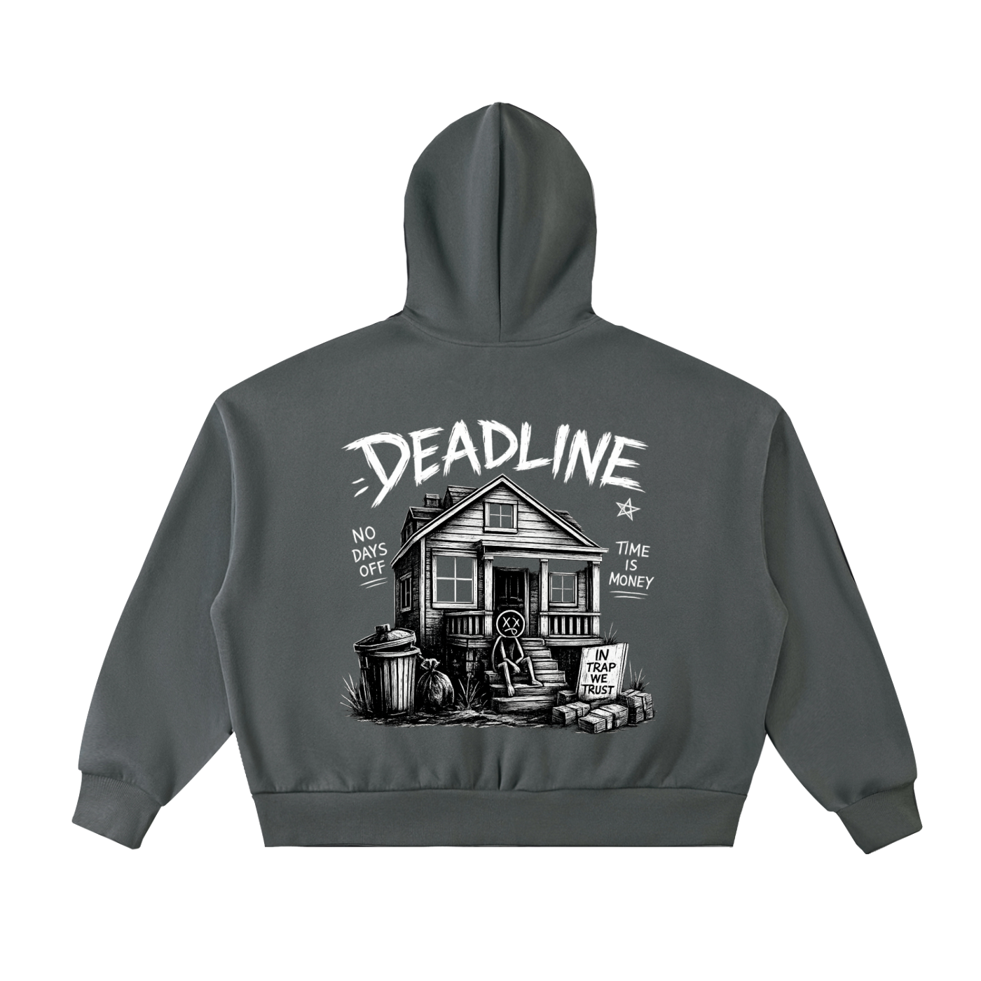 “TIME IS MONEY” FULL-ZIP HOODIE