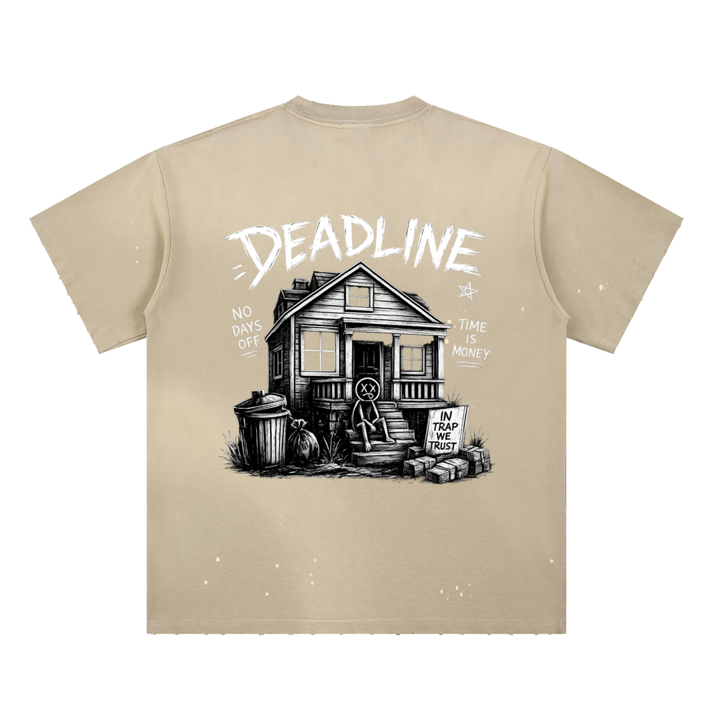 “TIME IS MONEY” PAINT SPLATTER TEE