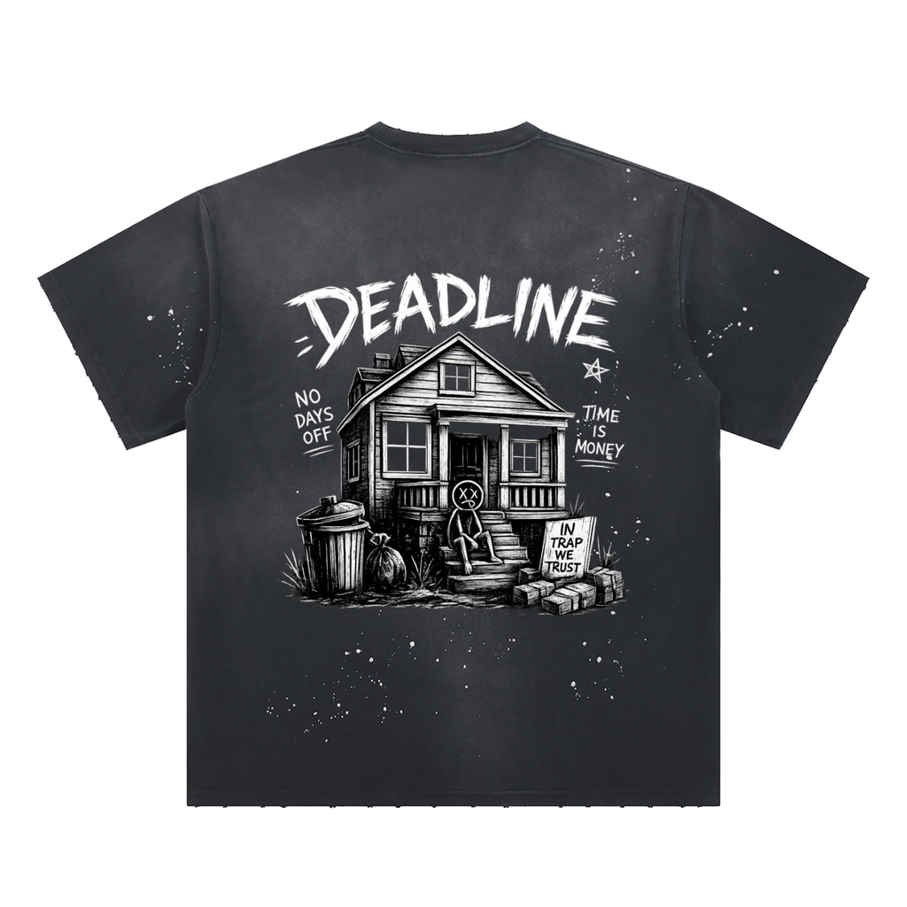 “TIME IS MONEY” PAINT SPLATTER TEE